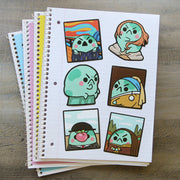 Angy Frog Sticker Pack #3 - Art Series [6 Large Stickers!]